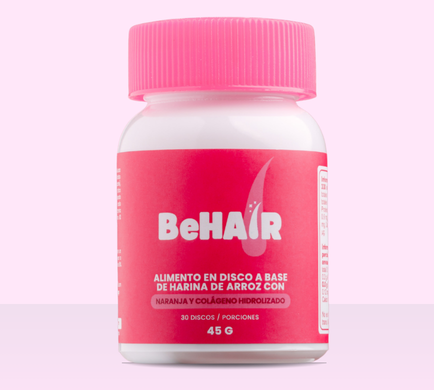 BeHair x 30 Discos Masticables Con Sabor a Frutos Rojos