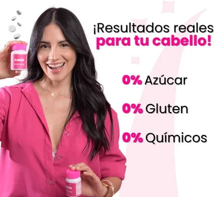 BeHair x 30 Discos Masticables Con Sabor a Frutos Rojos