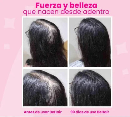 BeHair x 30 Discos Masticables Con Sabor a Frutos Rojos